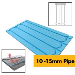 25mm XPS Foam Insulation Boards for Underfloor Heating (UFH) System - 10mm/15mm wet piped underfloor heating systems 25mm XPS Foam Insulation Boards for Underfloor Heating (UFH) System - 10mm/15mm wet piped underfloor heating systems