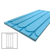 25mm XPS Foam Insulation Boards for Underfloor Heating (UFH) System - 10mm/15mm wet piped underfloor heating systems