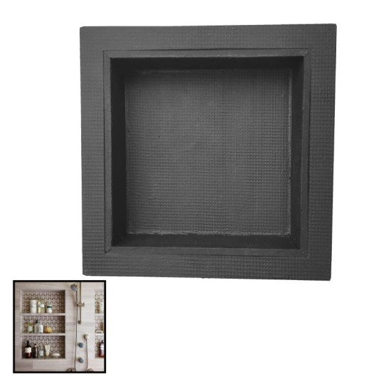 Tile Backer Board Shower Niche - Wet Room Recessed Wall Niche for Soap, Shower Tiled Walls - 300mm x 300mm / 510mm - 89mm Deep