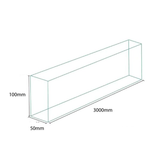 Composite Decking Joists 50 x 100mm - 3m Length WPC Composite Frame Subframe Plastic Lumber Joist Support Frame - Black Composite Decking Joists 50 x 100mm - 3m Length WPC Composite Frame Subframe Plastic Lumber Joist Support Frame - Black