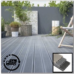 Composite Decking Board Wood Grain / Grooved - Plastic Decking PVC Decking WPC Decking - Black / Grey / Brown / Anthracite - Price Per / Square M (1 sq m) Composite Decking Board Wood Grain / Grooved - Plastic Decking PVC Decking WPC Decking - Black / Grey / Brown / Anthracite - Price Per / Square M (1 sq m)