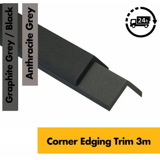 Composite Decking Board Premium Wood Grain / Grooved - Plastic Decking PVC Decking WPC Decking - Black / Grey / Brown / Anthracite - Price Per / Square M (1 sq m)