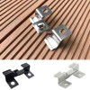 Decking Clips - Intermediate T Clips  - Concealed Hidden Stainless Steel T Clips Fixings (100) for Composite Decking Plastic Decking PVC Decking WPC Decking Board