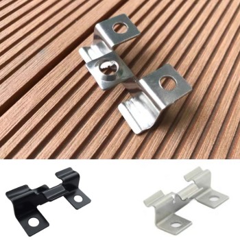 Decking Clips - Intermediate T Clips  - Concealed Hidden Stainless Steel T Clips Fixings (100) for Composite Decking Plastic Decking PVC Decking WPC Decking Board