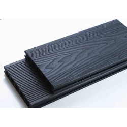 SAMPLE Composite Decking - Grey / Black / Ash / Brown / Anthracite Grey Wood Grain Effect 3m - Plastic Decking PVC Decking WPC Decking Hollow Garden Exterior Decking Boards 