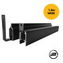 Top & Bottom Aluminium Rail / Channel for Composite Fencing - Black - 1800mm/1.8m 6ft wide