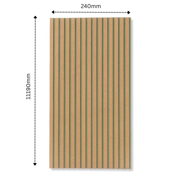 MDF Wall Slat / Strip Panel - MDF Pre-Primed Slatwall panel / Panelling - Slatted Wall Panels - Paintable 1190mm x 240mm x 18mm MDF Wall Slat / Strip Panel - MDF Pre-Primed Slatwall panel / Panelling - Slatted Wall Panels - Paintable 1190mm x 240mm x 18mm