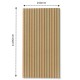 MDF Wall Slat / Strip Panel - MDF Pre-Primed Slatwall panel / Panelling - Slatted Wall Panels - Paintable 1190mm x 240mm x 18mm MDF Wall Slat / Strip Panel - MDF Pre-Primed Slatwall panel / Panelling - Slatted Wall Panels - Paintable 1190mm x 240mm x 18mm