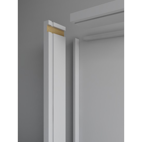 MDF Door Liner - FD30 Primed Door Frame Lining Set c/w Optional Grooves for Fire Intumescent Door Strips 30 Minute Fire Rating - MDF White Painted Primed Door Liner