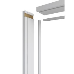 MDF Door Liner - FD30 Primed Door Frame Lining Set c/w Optional Grooves for Fire Intumescent Door Strips 30 Minute Fire Rating - MDF White Painted Primed Door Liner MDF Door Liner - FD30 Primed Door Frame Lining Set c/w Optional Grooves for Fire Intumescent Door Strips 30 Minute Fire Rating - MDF White Painted Primed Door Liner