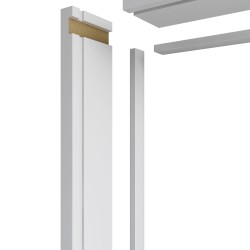 MDF Door Liner - FD30 Primed Door Frame Lining Set c/w Optional Grooves for Fire Intumescent Door Strips 30 Minute Fire Rating - MDF White Painted Primed Door Liner