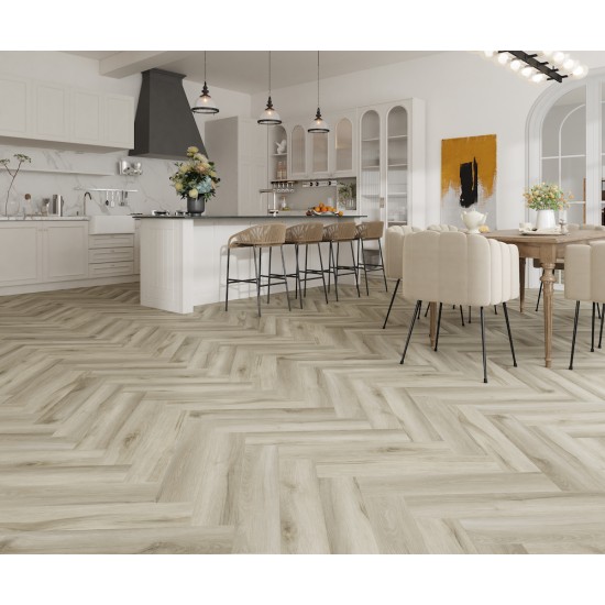 SPC Herringbone Click Flooring (Natural Oak) 5mm + 1mm Underlay Layer Sold per Sq M - Vinyl Tile - Rigid Core Stone Polymer Composite Waterproof Click Tonge & Groove Luxury Vinyl Tile Flooring Oak SPC Herringbone Click Flooring (Natural Oak) 5mm + 1mm Underlay Layer Sold per Sq M - Vinyl Tile - Rigid Core Stone Polymer Composite Waterproof Click Tonge & Groove Luxury Vinyl Tile Flooring Oak