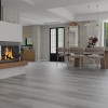 **SAMPLE ONLY** SPC Click Vinyl Tile Flooring (Grey Oak) with Built in Underlay - Click Vinyl Tile Floors for Kitchen, Bathroom,  Living Room - LVT Rigid Core Stone Polymer Composite Waterproof Click Tonge & Groove Luxury Vinyl Tile Flooring Grey Oak