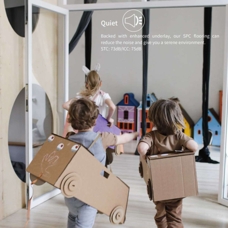 **SAMPLE ONLY** SPC Click Vinyl Tile Flooring (Dark Oak) with Built in Underlay - Click Vinyl Tile Floors for Kitchen, Bathroom,  Living Room - LVT Rigid Core Stone Polymer Composite Waterproof Click Tonge & Groove Luxury Vinyl Tile Flooring Dark Oak