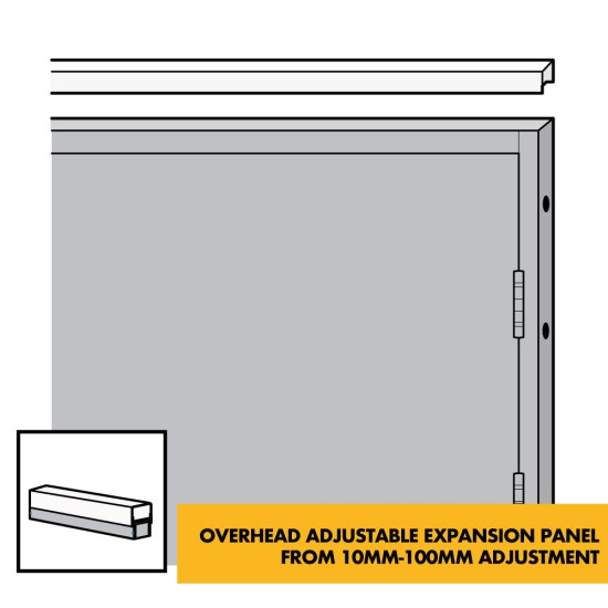 Overhead Door Frame Extensions - Frame Extension Expanding Overhead Infill Head Panels