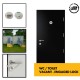 WC Toilet & Bathroom Vacant / Engaged Steel External Door - Ideal for shopping container & modular toilet blocks