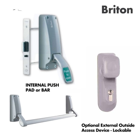Fire Exit / Emergency Exit Door - Panic Push Pad + Optional Outside Access Device - Personnel Steel Fire Exit Door Fire Exit / Emergency Exit Door - Panic Push Pad + Optional Outside Access Device - Personnel Steel Fire Exit Door