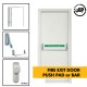 Fire Exit / Emergency Exit Door - Panic Push Pad + Optional Outside Access Device - Personnel Steel Fire Exit Door Fire Exit / Emergency Exit Door - Panic Push Pad + Optional Outside Access Device - Personnel Steel Fire Exit Door
