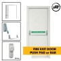 Fire Exit / Emergency Exit Door - Panic Push Pad + Optional Outside Access Device - Personnel  Steel Fire Exit Door 