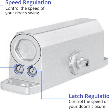 Overhead Door Closer (FD30/FD60/FD120 Fire Rated Doors) - Self Installation c/w 6 x Self-Drilling Screws