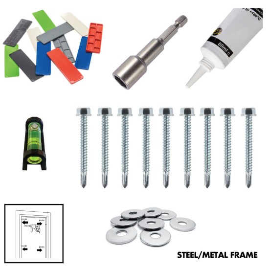 Steel Door Fixing Kit for Masonry  / Timber / Steel Installation