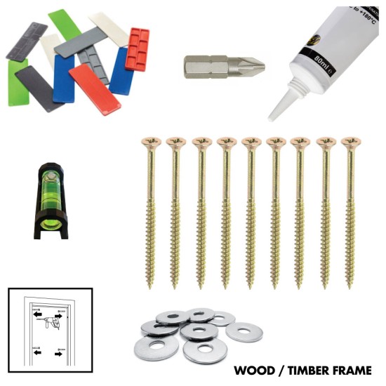 Steel Door Fixing Kit for Masonry  / Timber / Steel Installation