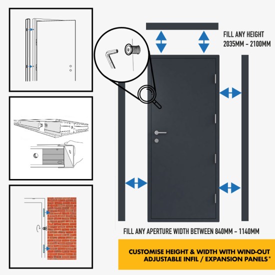 Side Door Frame Extensions - Frame Extender Expanding Side Panels Infill Panels Side Door Frame Extensions - Frame Extender Expanding Side Panels Infill Panels