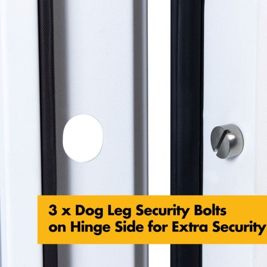 **Custom Sized / Made to Order/Measure  **Steel Security Personnel Pedestrian Door - Industrial Grade Exterior Outdoor Security Door 