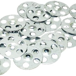 Tile Backer Board Washers - Galvanised Zinc Tile Backer Board Fixing Washers 36mm (Packs of 50/Packs of 100) - Hard Backer Board Washer Discs