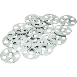 Tile Backer Board Washers - Galvanised Zinc Tile Backer Board Fixing Washers 36mm (Packs of 50/Packs of 100) - Hard Backer Board Washer Discs