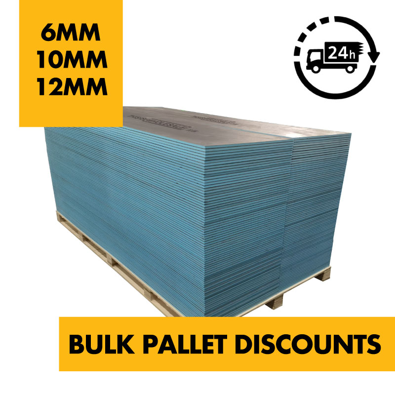 Tile Backer Board BULK PALLET DEAL (75 PACK) - 6mm / 10mm / 12mm - 1200mm x 600mm 
