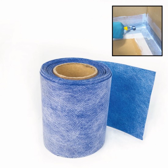 Waterproof Jointing Membrane - Tanking Membrane for Tile Backer Board / Sealing Fleece Tanking Tape for Showers, Bathrooms, Wetrooms (5m Roll / 10m Roll / 15m Roll)