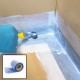 Waterproof Jointing Membrane - Tanking Membrane for Tile Backer Board / Sealing Fleece Tanking Tape for Showers, Bathrooms, Wetrooms (5m Roll / 10m Roll / 15m Roll)