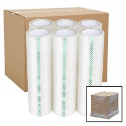 Clear Packing Tape 48mm x 66m - Clear Packaging Parcel Tape Clear - 72 Rolls Bulk Pack Clear Packing Tape 48mm x 66m - Clear Packaging Parcel Tape Clear - 72 Rolls Bulk Pack