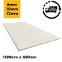 Fibre Cement Board 6mm / 10mm / 12mm  - 1200mm x 600mm - A1 Class Non-Combustable Waterproof Hard Backer Rigid Cement Board for - Floor or Wall 