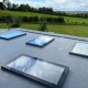 600mm x 600mm Flat Roof Lantern - Frameless Glass Window Skylight for Flat Roofs - Glazed Roof Lantern Triple Glazed Toughened Glass 