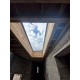 600mm x 600mm Flat Roof Lantern - Frameless Glass Window Skylight for Flat Roofs - Glazed Roof Lantern Triple Glazed Toughened Glass 