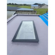 Flat Roof Lantern - Frameless Glass Window Skylight for Flat Roofs - Glazed Roof Lantern Triple Glazed Toughened Glass 