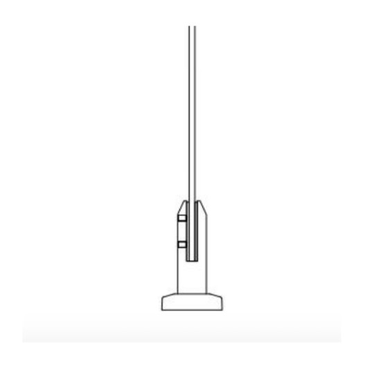 Spigot Glass Balustrade / Handrail - (Pair of) Spigot Mounted 304 Grade Stainless Steel Spigots - 10mm Toughened Glass 0.74kN / 1.5kN / 3.0kN