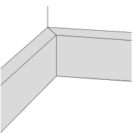MDF Skirting Board - Pre-Primed White 3m Moisture Resistant MDF Wall Skirting Board - Bullnose Grooved Square Contemporary Modern - 3m lengths