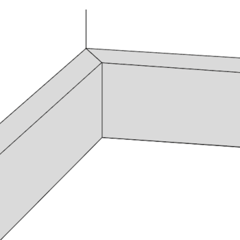 **SAMPLE** MDF Skirting Board per Metre - 4" / 5" / 6" V-Groove, Pencil Roundnose, Chamfered, Torus/Ogee 100mm / 120mm / 140mm / 150mm