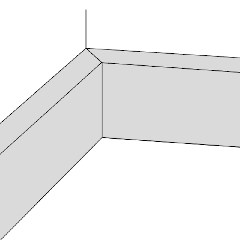 MDF Skirting Board V-Groove - 4" / 5" / 6" -  100mm / 120mm / 140mm / 150mm Pencil Roundnose, Chamfered, Torus/Ogee