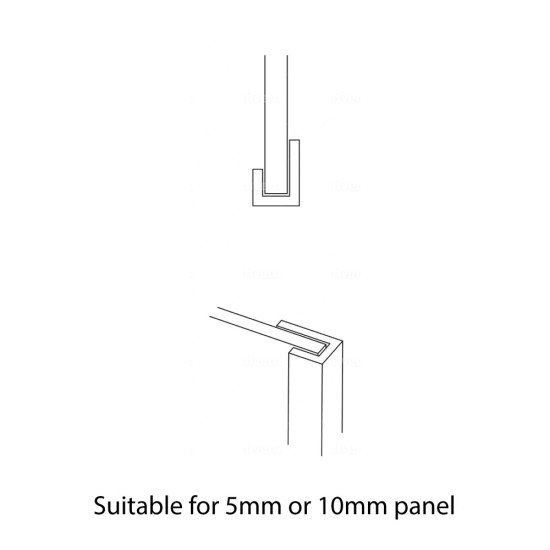 PVC Edging Edge End Trim for Shower Aqua Wall Panel Cladding 5mm/10mm - Multipanel Aquabord Corner Trim White Chrome Silver