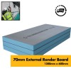 70mm XPS Insulated Render Board - Extruded Thermal Insulation Polystyrene Cement Faced External Wall Insulation Board for Rendering
