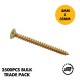 4mm x 35mm Countersunk Wood Screw  (Pack of 100) - Single Thread Wood Screws Pozi Countersunk Chipboard Screw (PH2)