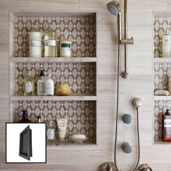 Tile Backer Board Shower Niche - Wet Room Recessed Wall Niche for Soap, Shower Tiled Walls - 300mm x 300mm / 510mm - 89mm Deep Tile Backer Board Shower Niche - Wet Room Recessed Wall Niche for Soap, Shower Tiled Walls - 300mm x 300mm / 510mm - 89mm Deep