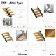 Floating Stairs/Staircase Custom Made Bespoke Stairs / Staircases (Mono/single Stringer Staircase, Double Plate Stairs, Zigzag Stairs. Floating Staircase)