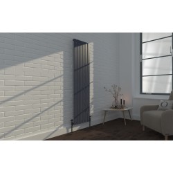 Vertical Radiator - Flat Anthracite Grey RAL7016 - Tall Tower Traditional Column Wall Mount Radiator - Single & Double Panel Vertical Radiator - Flat Anthracite Grey RAL7016 - Tall Tower Traditional Column Wall Mount Radiator - Single & Double Panel