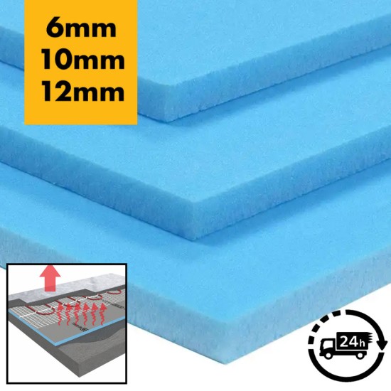 XPS Foam Insulation Board for Underfloor Heating 6mm / 10mm / 12mm -Thermal Pro Warm Insulating Board XPS Foam Insulation Board for Underfloor Heating 6mm / 10mm / 12mm -Thermal Pro Warm Insulating Board